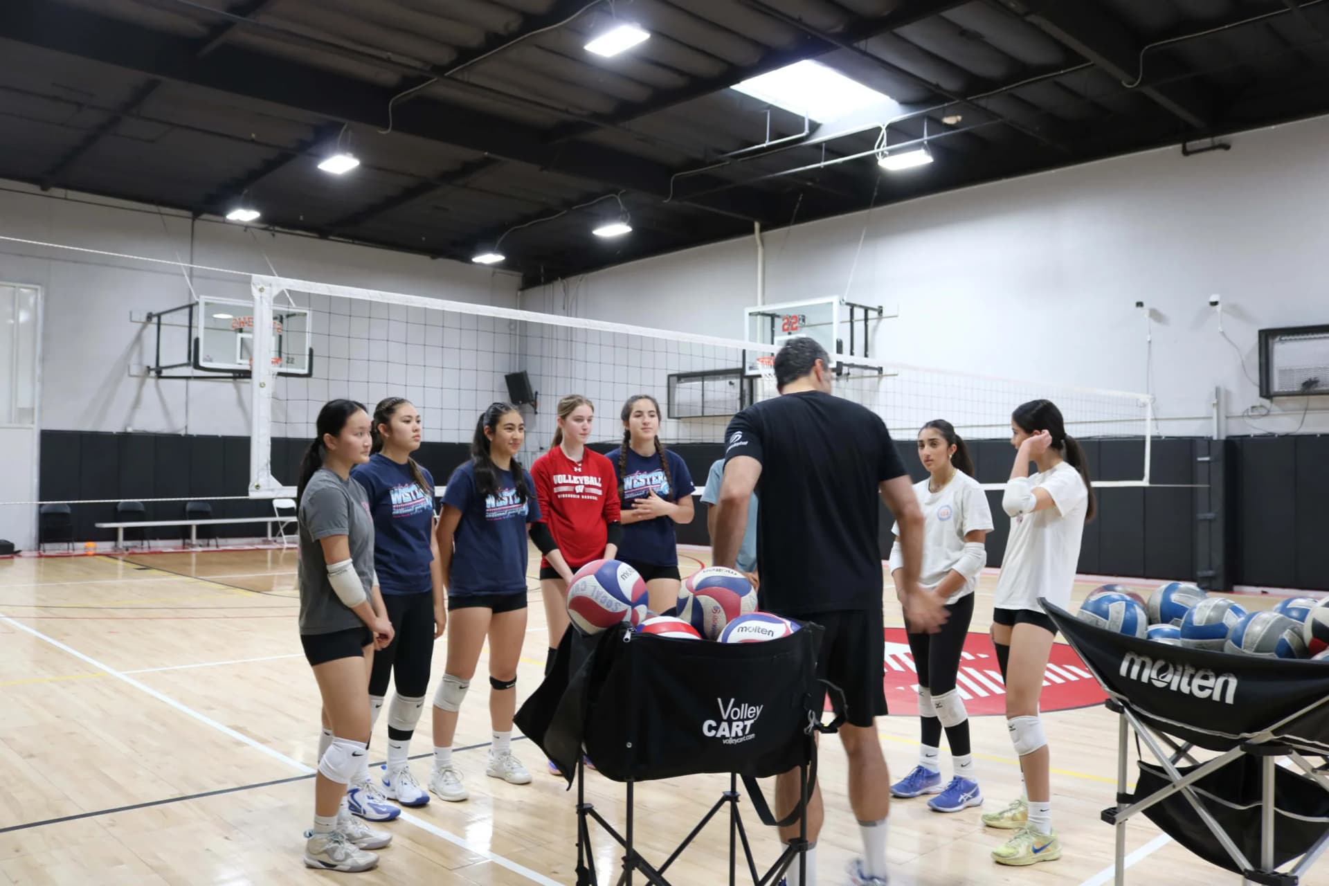 TXVA holiday camp athletes in training session