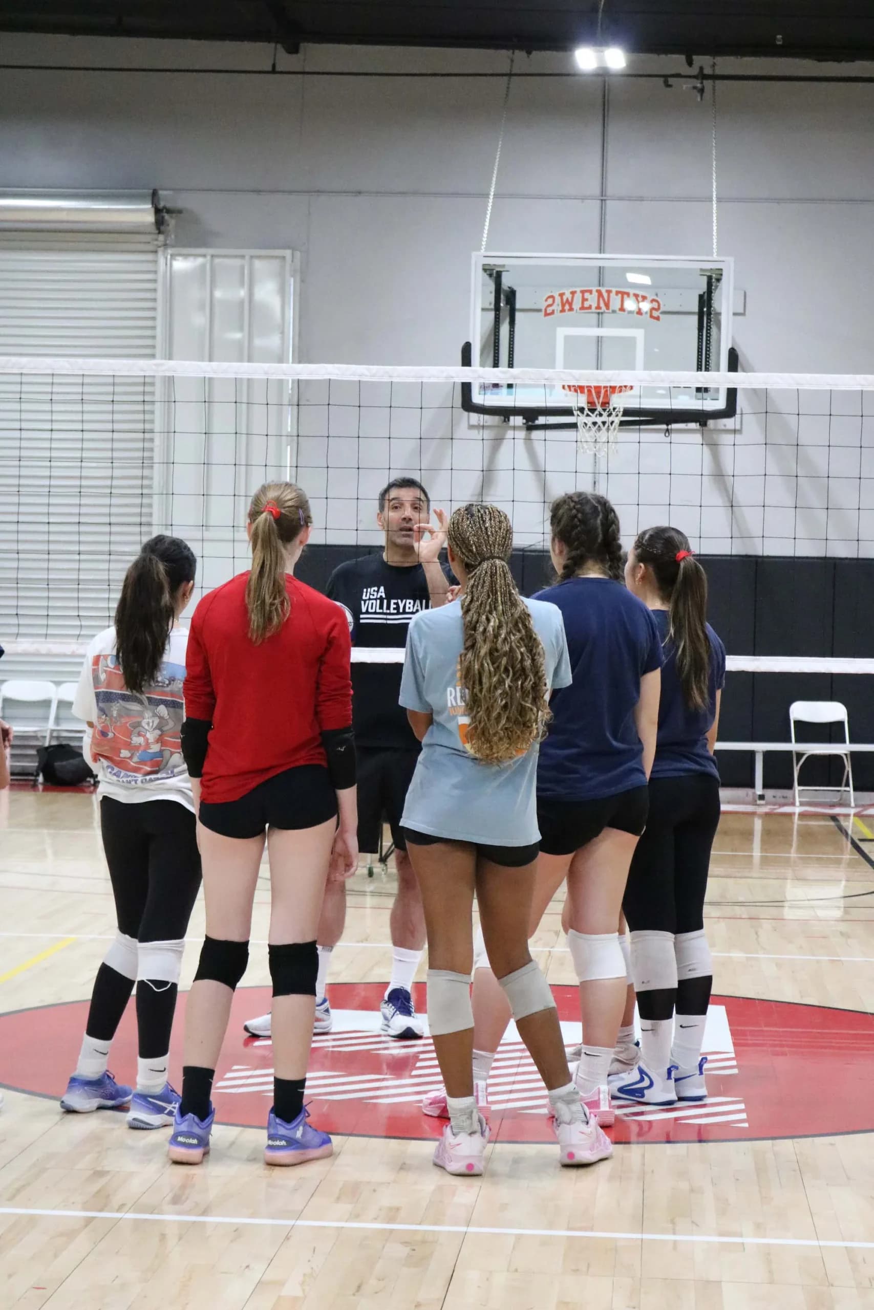 TXVA Texas Volleyball Association summer camp warm-up drills