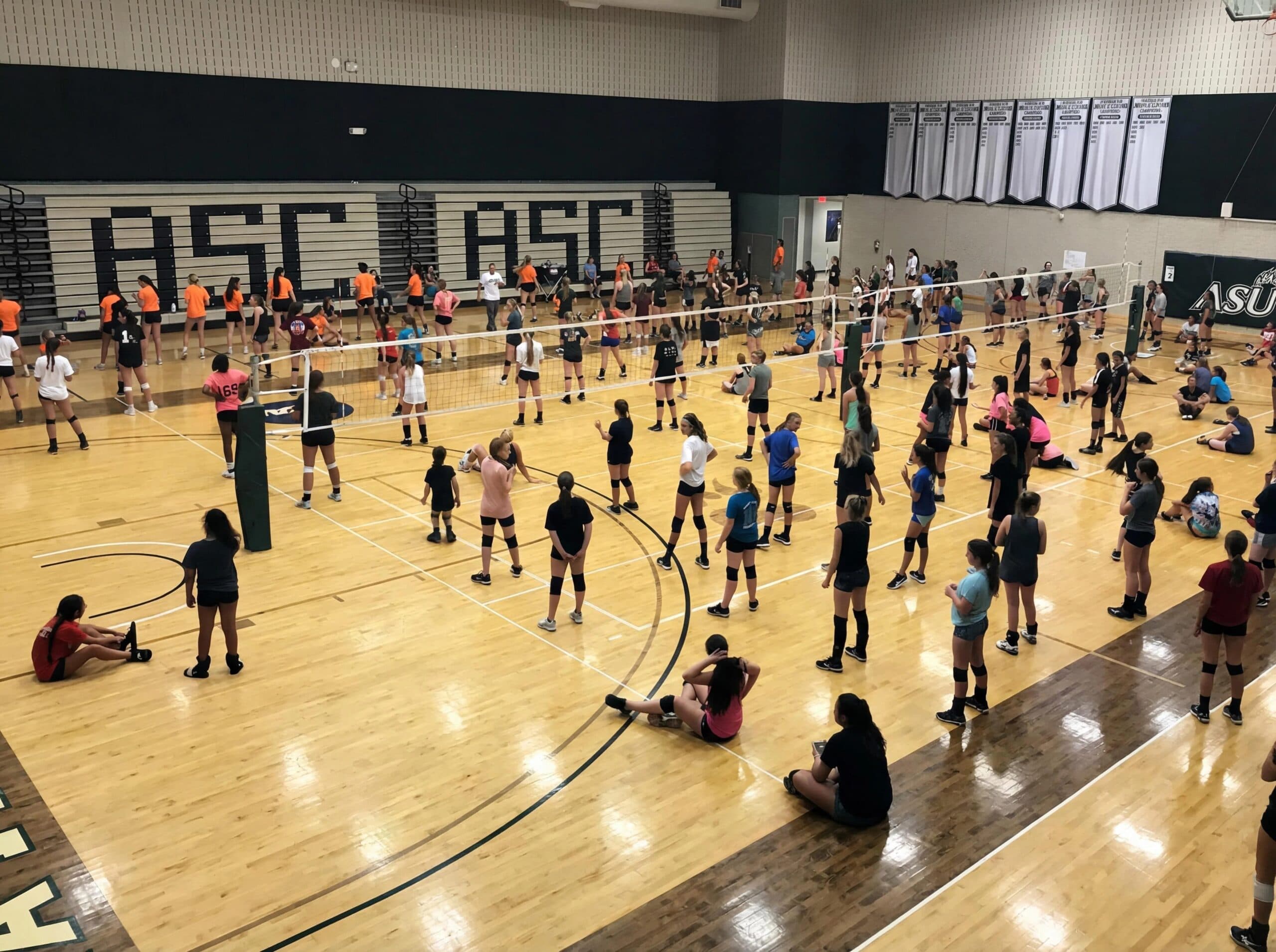TXVA Texas Volleyball Association training session in Austin